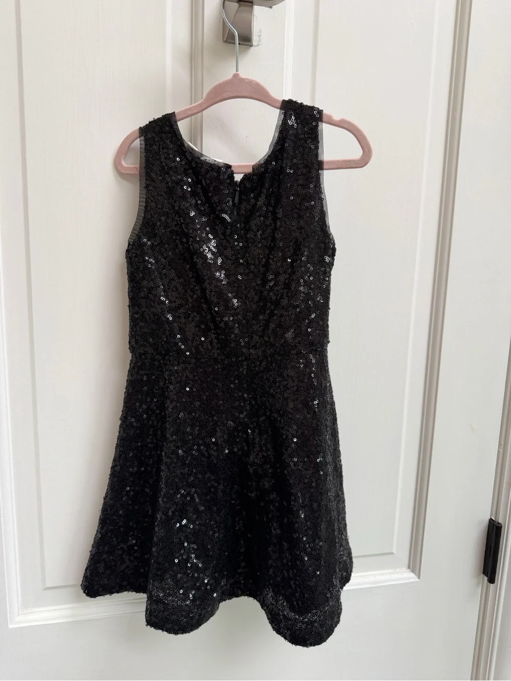NWOT GAP Girls XS 4-5 Black Sequin Sleeveless Flowy Party Dress